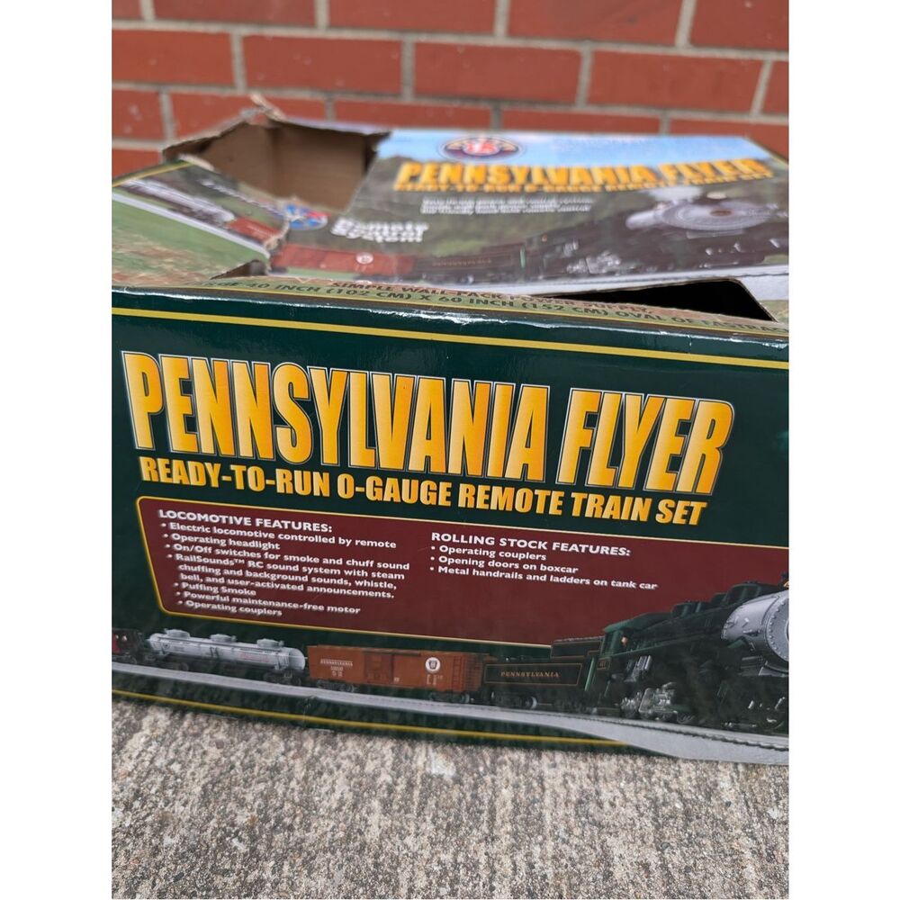 Lionel Pennsylvania Flyer Ready To Run O-Gauge Remote Train Set 6-30233 Tested